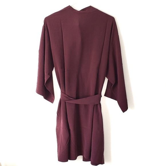 NWT UGG Lolla Silk Belted Robe - Port - Picture 6 of 8